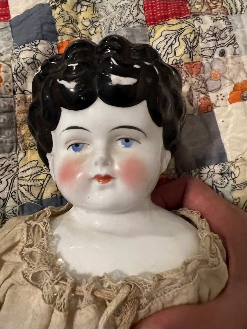 Antique German China Porcelain doll 18”